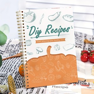 Carnet de recettes DIY à spirale OEM avec tableau de conversion culinaire, journal de recettes de légumes pour organiser la <span class=keywords><strong>cuisine</strong></span> et la pâtisserie saines - Product Image 1