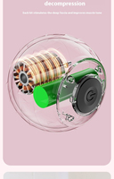 Rouleau de massage corporel électrique portable avec contrôle de la minuterie et boule vibrante en mousse EVA souple pour les exercices de yoga