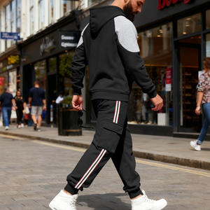 ชุดวอร์มผู้ชาย RUIQUWIN 2026 รุ่นสปริง ระบายอากาศได้ดี เนื้อผ้าหนา ทรงหลวม สีสันตัดกัน มีฮู้ดและกางเกงขายาว สวมใส่สบายๆ ไซส์ใหญ่ เหมาะสำหรับใส่ในชีวิตประจำวัน - Product Image 2