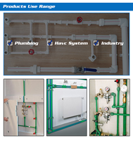 Raccords Ppr d'alimentation en eau de haute qualité adaptateur coudé en laiton femelle en plastique raccord Ppr