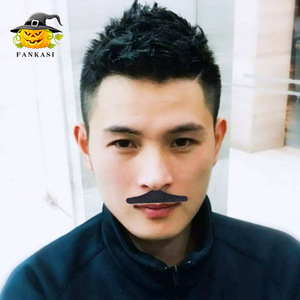 Ensemble de 6 barbes noires réutilisables pour Halloween et carnaval, accessoires de fête costumée - Product Image 3