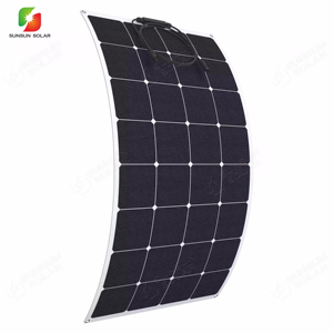 SUNSUN 150W pannelli solari portatili vendita calda 12V 24V RV campeggio uso marino Sunpower Semi flessibile Film sottile ETFE pannello solare - Product Image 2