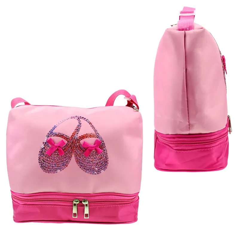 Bolsas de lona impermeables para Ropa de baile para niñas, lonas de lona con lentejuelas