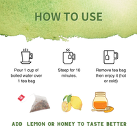 Thé Énergisant Naturel de Haute Qualité pour la Perte de Poids, Thé Herbal Naturel pour un Ventre Plat, Sachets de Thé Personnalisables avec Logo