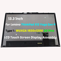 شاشة لمس LCD جديدة مقاس 13.3 بوصة لجهاز ThinkPad X13 Yoga Gen 4 WUXGA 5M11L28521، شاشة عريضة