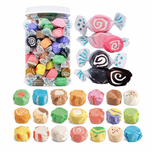 Venta caliente a granel <span class=keywords><strong>de</strong></span> frutas tropicales con sabor a <span class=keywords><strong>agua</strong></span> <span class=keywords><strong>salada</strong></span> Taffy Candy Caramel Chocolate con sabor salado y afrutado - Product Image 1