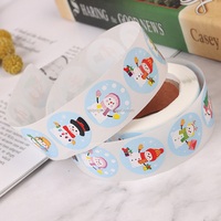 Regalos Personalizados, Papel Recubierto, Adhesivo Rectangular con Dibujos Animados, Laminado Impermeable, Rollo de Etiquetas Impresas a Color Personalizadas, Manualidades para Regalos