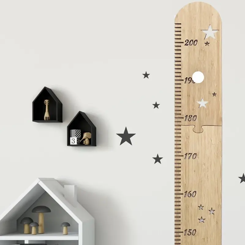 Kinderen Dag Gift Houten Liniaal Groei Hoogte Grafiek Houten Muur Decor Ruler Groeigrafiek Voor Jongens En Meisjes