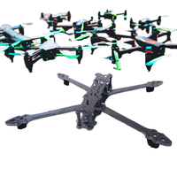 Kit de cadre de drone de course FPV Mark4 7 pouces 295 mm en fibre de carbone pour freestyle, avec bras de 5 mm et application pour caméra
