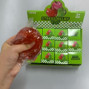 Juguete Sensorial Ultra Suave de Manzana Roja, Juguete Antiestrés de Subida Lenta, Lindo Juguete de Frutas para Apretar, Divertido Juguete para Decoración de Escritorio - Product Image 1