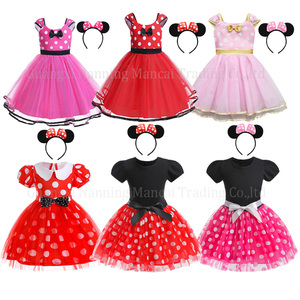 Costumi di Halloween per bambini abbigliamento per spettacoli per bambini <span class=keywords><strong>Minnie</strong></span> maglia ragazza abito da principessa graziosi Tutu abiti per ragazze bambini - Product Image 2