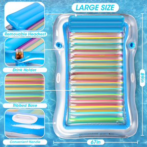 Piscine extérieure d'été Plage Coeur gonflable Rangée flottante <span class=keywords><strong>Bain</strong></span> <span class=keywords><strong>de</strong></span> <span class=keywords><strong>soleil</strong></span> en PVC Lit gonflable flottant Tapis <span class=keywords><strong>de</strong></span> <span class=keywords><strong>soleil</strong></span> Chaise longue à eau - Product Image 2