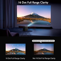 Proyector Inteligente 3D CR36 de 7500 Lúmenes y 750 ANSI, 4K 1080P, Enfoque Automático y Corrección Trapezoidal, Android, BT 5.2, WIFI6, Portátil, con Control por Voz
