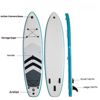 Planche de paddle gonflable pour la navigation en eau plate, colorée et stable, pour femmes et enfants