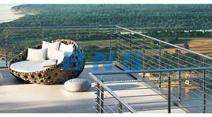 Barandilla de poste de barandilla de diseño personalizado de <span class=keywords><strong>buena</strong></span> calidad Barandilla Escalera de tubo de acero inoxidable Diseños de barandilla de escalera - Product Image 6