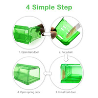 No Kill Animal Pet Control Cage Réutilisable Pédale Style Souris Snap Trap Smart Mice Rongeur Catcher Rat Trap
