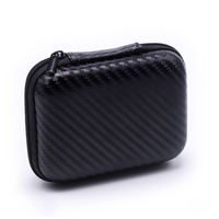 Boîte de rangement pour écouteurs, chargeur, câble, en plastique EVA, logo de marque personnalisé, robuste, 12 cm, pour le rangement de petits objets