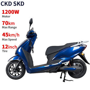 Scooter électrique de haute qualité 12 pouces 1200W 40-45 km/h vitesse 50-70km gamme Scooter électrique pédale cyclomoteur pour adulte - Product Image 3