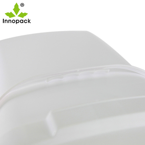 white clear 6.5 gallon <b>buckets</b> square <b>plastic</b> <b>bucket</b> with lid and handle - Product Image 3