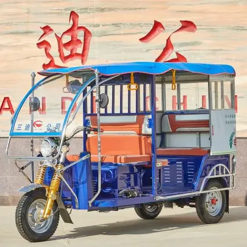 Triciclo elétrico de 3 rodas para motocicleta Tuk Tuk, triciclo elétrico de 3 rodas para motocicleta e riquixá automático da China