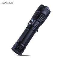 Lampe torche portable 1000 lumens, rechargeable par USB, en alliage d'aluminium, avec zoom, indice de protection IP65, lampe LED tactique pour extérieur