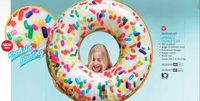 INTEX Streu sel Donut Rohr aufblasbar Schwimm ring Sommer Schwimmbad Lake Float