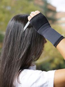 Gants d'arthrite Fibre Arthrite Douleur Gants de compression Récupération sportive Poignet Polyester Brace Sleeve Support Sets - Product Image 4