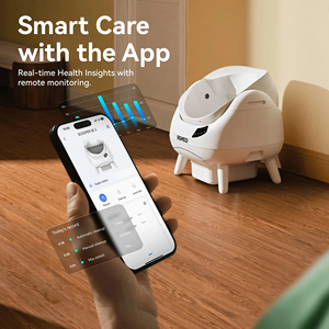 Bac à litière pour chat automatique autonettoyant Open-X, WiFi 5G/2.4G, surveillance de la santé par IA, contrôle par application, triple contrôle des odeurs, capacité de 65L - Product Image 3