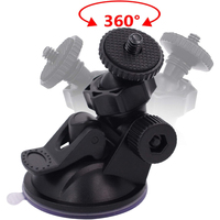 Support à ventouse mini 52 mm compatible avec les caméras d'action GoPro, DJI, Insta360 pour pare-brise de voiture et tableau de bord, support de téléphone