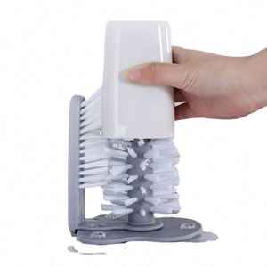 360 Degree Glass Teacup Cleaning Bottle <b>Brush</b> Wholesale Cleaning Cup Glass Milk <b>Brush</b> Set Bottle <b>Brushes</b> Customized - Product Image 1