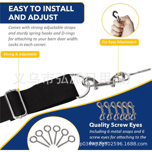 Valla para Caballos de Tela Oxford de 350 cm Extensible para Uso en Establos - Product Image 3