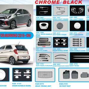 อุปกรณ์ตกแต่งตัวถังรถยนต์คุณภาพสูง ฝาครอบถังน้ำมันเชื้อเพลิงโครเมียม ชุดแต่งครบชุด สำหรับรถยนต์ Kia Morning - Product Image 5