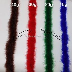 Écharpe en plumes de dinde moelleuses, décoration de fête à domicile en gros, <span class=keywords><strong>pas</strong></span> <span class=keywords><strong>cher</strong></span>, 13g 18g 30g 40g, boa en plumes de marabout douces - Product Image 3