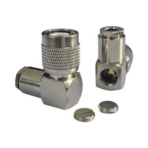 Connecteur TNC-JW3 en laiton nickelé Connecteur mâle coudé RF TNC pour câble RG58 - Product Image 1