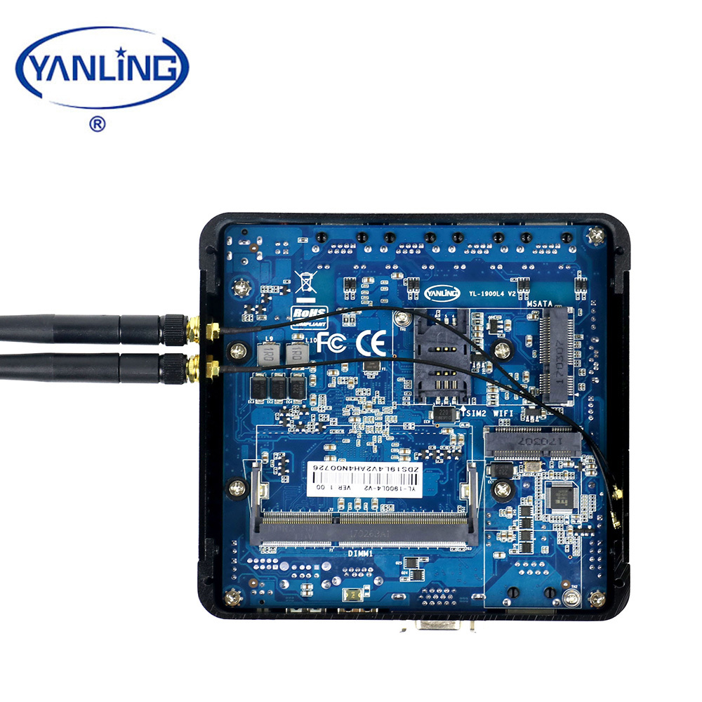 VPN Router IBOX-501 N10 más integrado mini pc J1900 quad core 4 puertos ethernet de la placa base