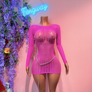 Women <strong>Elastic</strong> Fitness Fashion Solid Skinny Bodycon Mini <strong>Dresses</strong> Summer Hot Sale Women Sexy Mesh <strong>Dress</strong> - Product Image 4