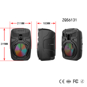 Giá Rẻ Fm Radio Không Dây Led Rgb <span class=keywords><strong>Pa</strong></span> Hệ Thống Xách Tay Loa Siêu Trầm Loud Ngoài Trời Đảng Dj Sân Khấu Bt Mic Karaoke Loa - Product Image 3