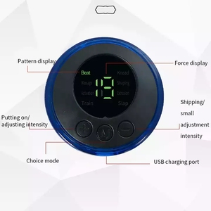 Mini Unidades TENS Inalámbricas Inteligentes, 12 Modos, Masajeador de Pulsos Eléctricos con Forma de Mariposa, Cinturón de Calor, Relajante Corporal Completo, ABS+Silicona, Azul - Product Image 4