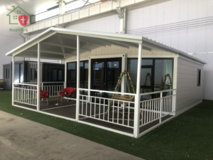 Maisons préfabriquées en conteneurs extensibles, mini-maison sur remorque, 2 chambres avec toilettes, villa moderne, écologique, panneau sandwich - Product Image 5