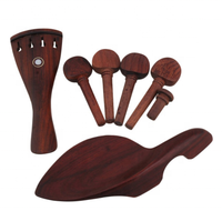 Rosewood 4/4 Violin Accessories Kit for Violin Stringed Instrument Accessories 7pcs/set