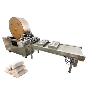 Grande machine à snacks bon marché Lumpia pour l'emballage de rouleaux d'oeufs Ligne de feuilles Samosa Machine à emballer les rouleaux de printemps - Product Image 1