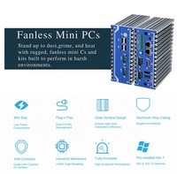 Mini pc industriel din rail j1900, 4 go de RAM, 128 go de SSD, ordinateur de bureau, minipc Dual Lan, windows 10
