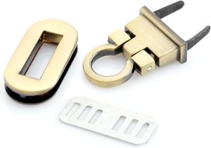 CRAFTMEMORE Pack de fermoirs ovales en métal pour boîtes à artisanat, fermoirs à bascule pour sacs et pochettes, fournitures de fabrication, petit format, laiton brossé - Product Image 4