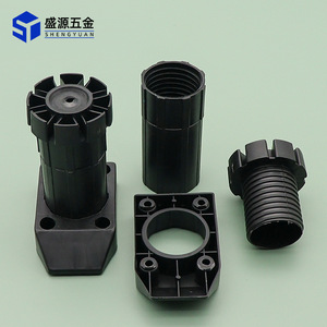 Shengyuan Plastic Cabinet Legs Adjustable Height Black Industrial Furniture Support Parts - Product Image 2