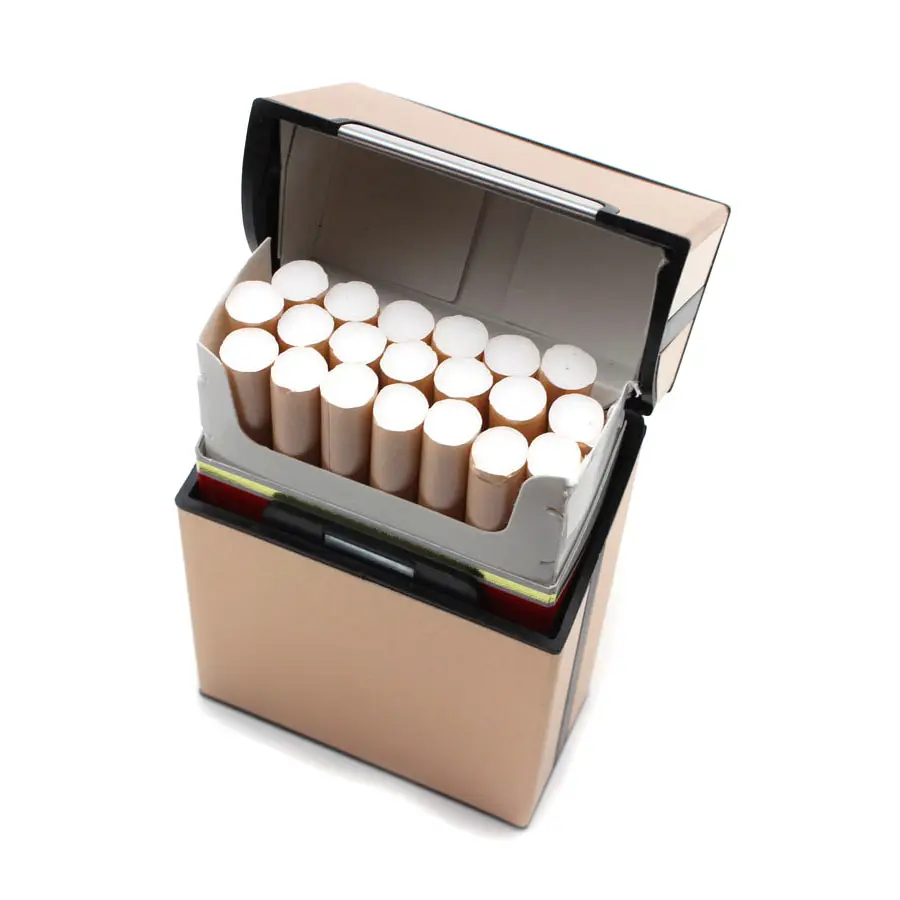 Abs Metalen Slanke Roken Tabak Sigaar Pijp Case Pack Box Cover Holder