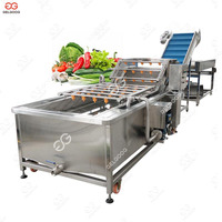 Gelgoog Wortel Aardappel Fruit Groente Wassen Snijlijn Machine Salade Maken Machine Salade Verwerkingslijn