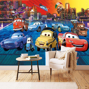 Carta <span class=keywords><strong>da</strong></span> Parati 3D con Auto Cartoon, Impermeabile e Antistatica, Murale Personalizzato per Camerette di Bambini, Asili e Ragazzi, Sfondo Anime per <span class=keywords><strong>Parete</strong></span> del Letto - Product Image 2