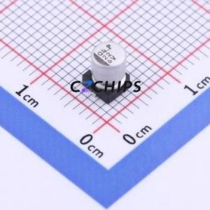 ตัวเก็บประจุอิเล็กโทรไลต์อะลูมิเนียมแบบ SMD รุ่น UWT0J220MCL1GB, ขนาด D4xL5.4 มม., 22uF, 20%, 6.3V, 22mA-120Hz - Product Image 1