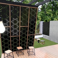 WPC Pvc Cnc Laser Cut Screen Room Clôture Diviseur Panneau de conception murale pour panneau mural intérieur extérieur