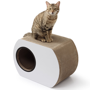 Krabplank <span class=keywords><strong>Lounge</strong></span> Nagelschraper Krabmat Huisdierenbank Bedden Golfkarton Speelgoed voor Katten Met Kattenkruid - Product Image 2
